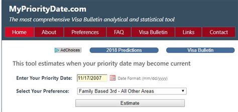 This preference has moved a total of 31 days in the current fiscal year or 1. . Priority date calculator